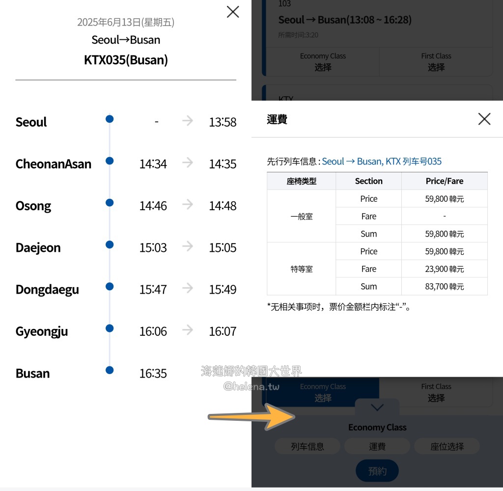 韓國鐵路交通】韓國火車高鐵訂票最新版！搭韓國高鐵KTX、各級火車，電腦網頁版、手機APP，查詢班次、預訂車票、退票處理，步驟式流程解析介紹@